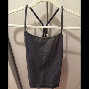 Lululemon Power Y Tank Top with Built in Bra Black